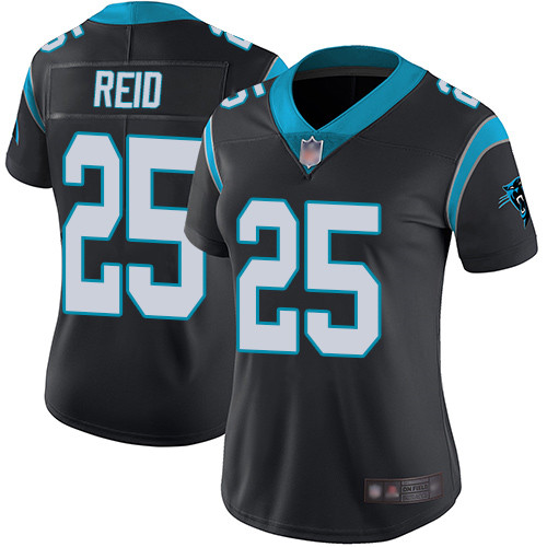 Carolina Panthers Limited Black Women Eric Reid Home Jersey NFL Football 25 Vapor Untouchable